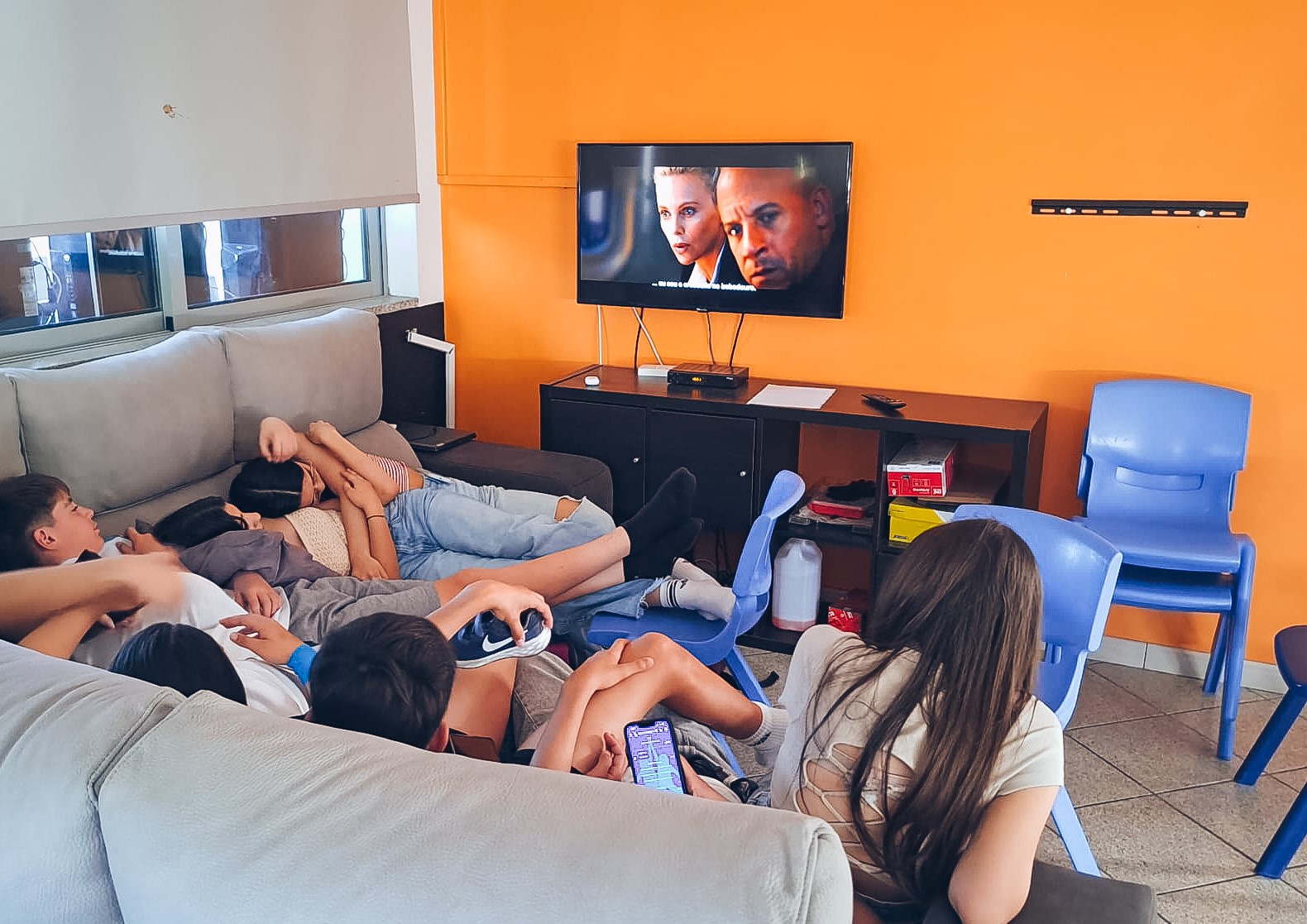 Alunos em convívio no espaço ATL